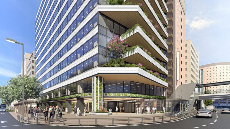 新三井ビル建替で博多コネクティッドとグリーンの初Wボーナス認定【福岡市博多区】