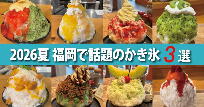 【福岡かき氷3選】東京で10時間待ちの人気店も上陸！この夏話題の新店