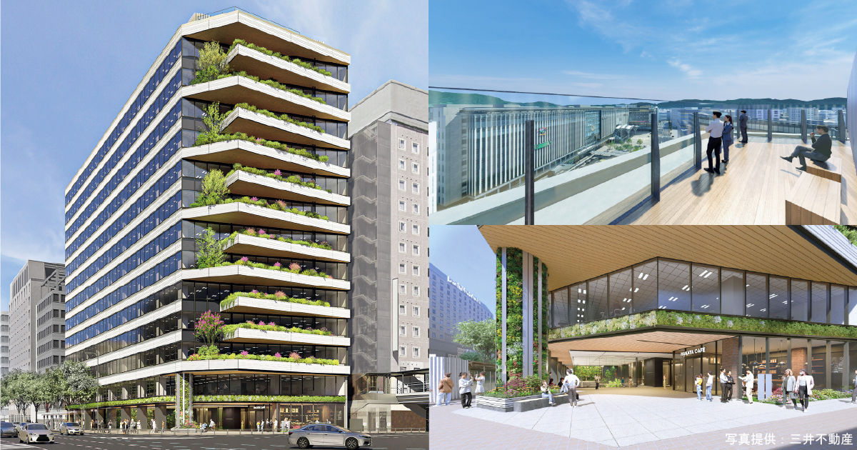 新三井ビル建替で博多コネクティッドとグリーンの初Wボーナス認定【福岡市博多区】