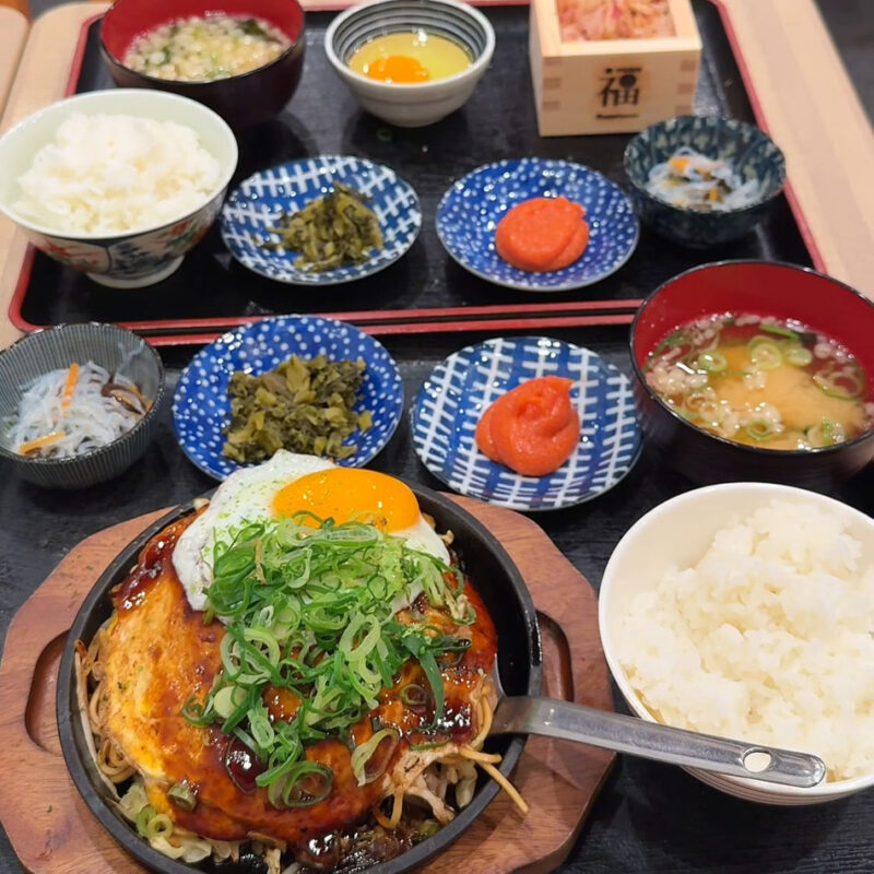 かな川 博多一番街店 朝ご飯