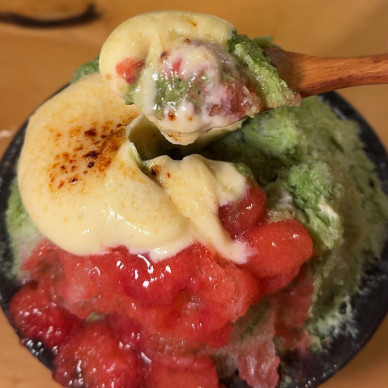 博多炉端つまむ春吉店×茶房オクノシブヤ かき氷