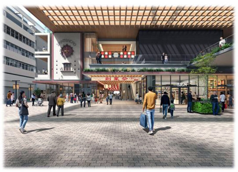 新天町商店街の建て替え・一時移転へ、新街区は2030年代に完成