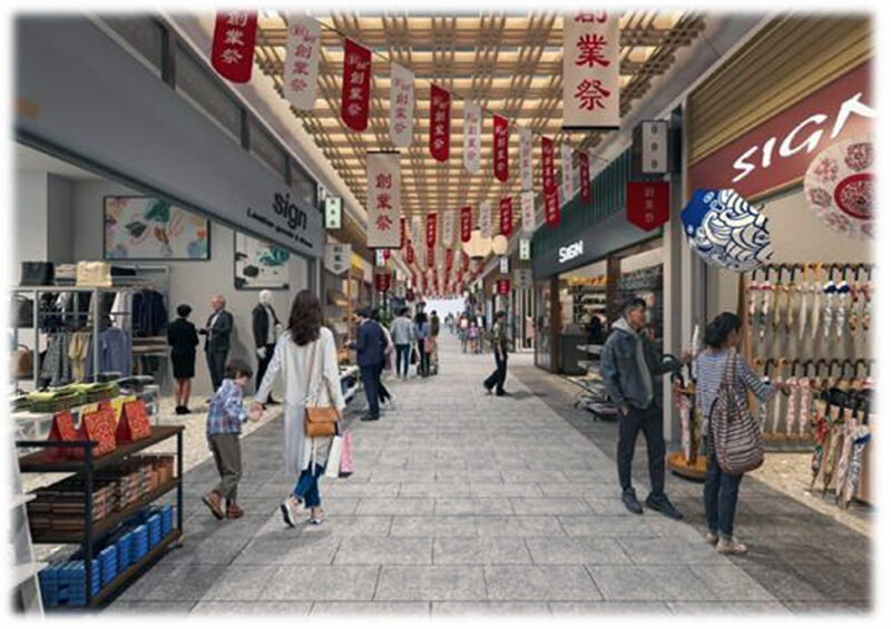 新天町商店街の建て替え・一時移転へ、新街区は2030年代に完成