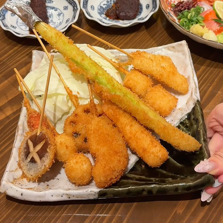 大衆酒場 ぎふや 福岡天神店 串揚げ