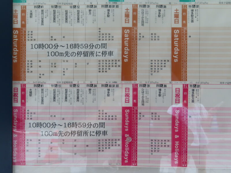 ホークスおめでとう！新設バス停「みずほPayPayドーム」【福岡市中央区】