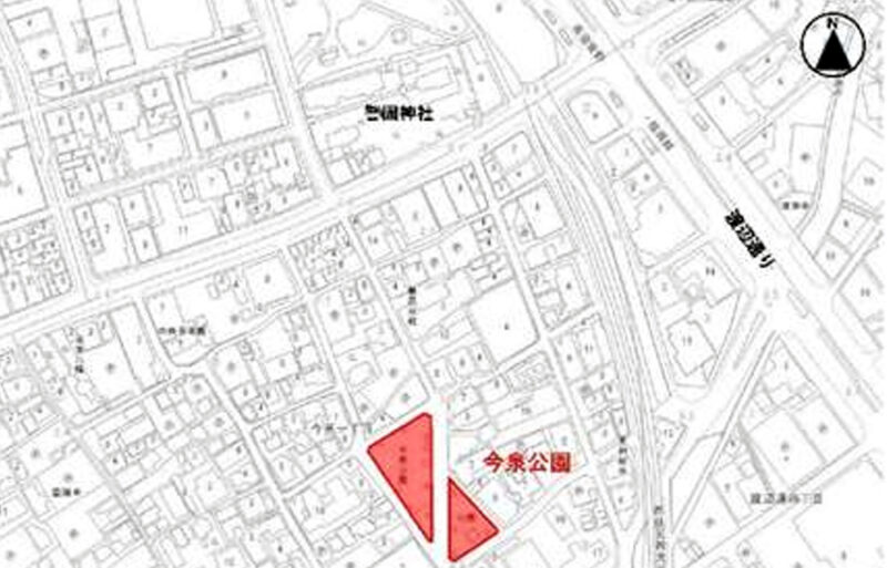 今泉公園にパークPFIで4階建てテナント棟整備を計画。「かさねあう公園」へ【福岡市中央区】