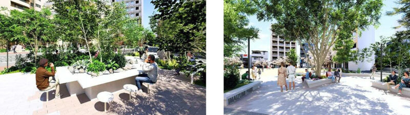 今泉公園にパークPFIで4階建てテナント棟整備を計画。「かさねあう公園」へ【福岡市中央区】