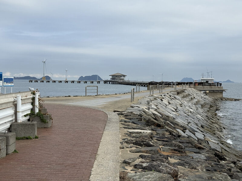 脇田海釣り桟橋までのアクセス