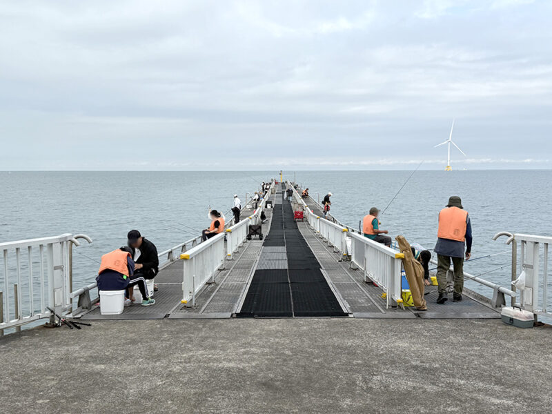 脇田海釣り桟橋の釣り場