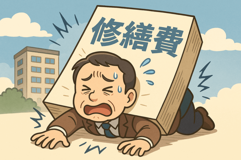 修繕費を甘く見ていた人のイメージ画像