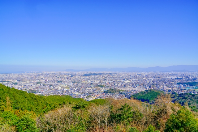 油山から見下ろした福岡市街